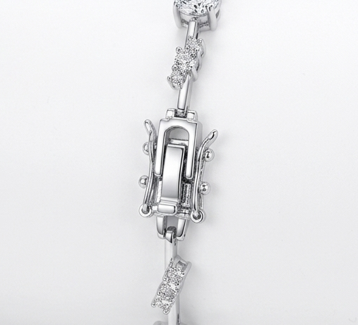 6.2 Carat Moissanite 925 Sterling Silver Bracelet