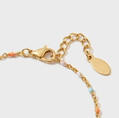 Sunflower Shape 18K Gold-Plated Bead Bracelet