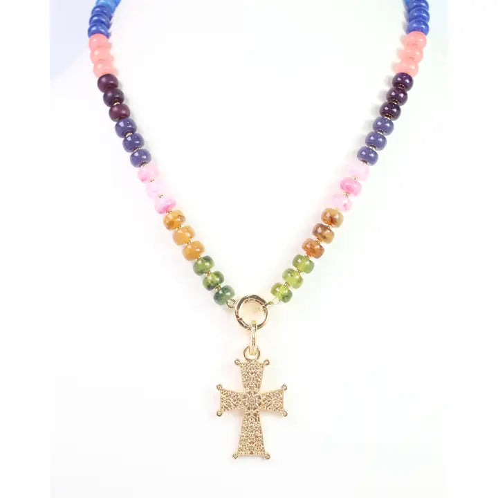 Artemis Cross Charm Gold