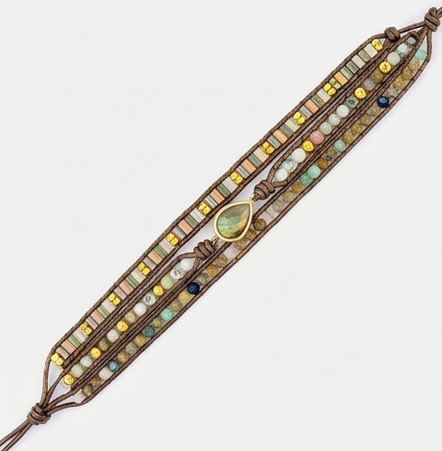 Handmade Triple Layer Beaded Bracelet