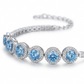 5 Carat Moissanite 925 Sterling Silver Bracelet