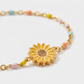 Sunflower Shape 18K Gold-Plated Bead Bracelet