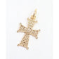Artemis Cross Charm Gold