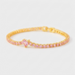Heart Shape Inlaid Zircon 18K Gold-Plated Bracelet