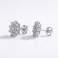 925 Sterling Silver Moissanite Zircon Stud Earrings