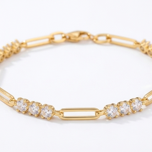 1.8 Carat Moissanite 925 Sterling Silver Bracelet