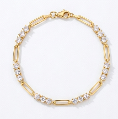 1.8 Carat Moissanite 925 Sterling Silver Bracelet