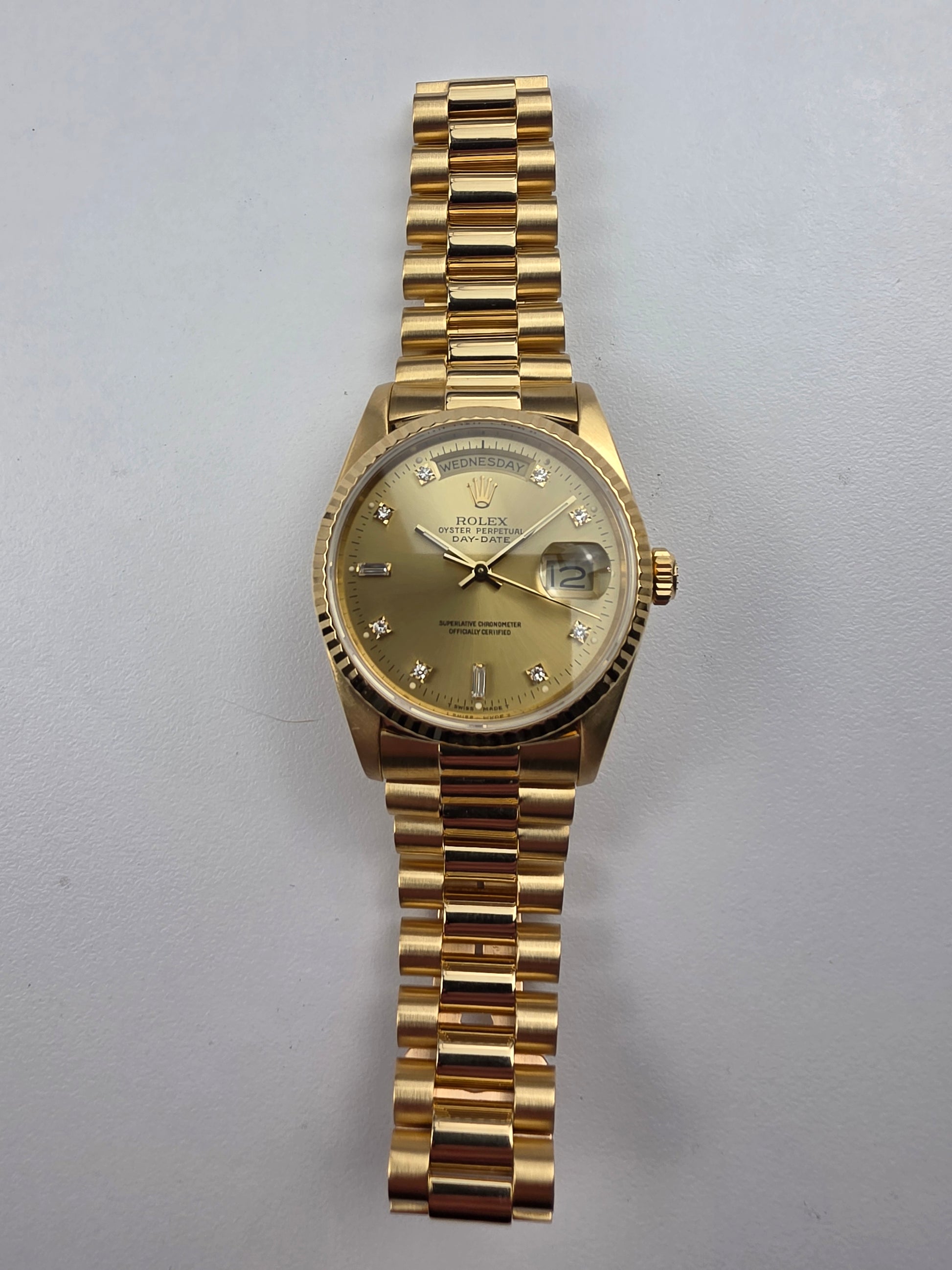 Rolex 1993 Day-Date Watch 18238 18k Gold
