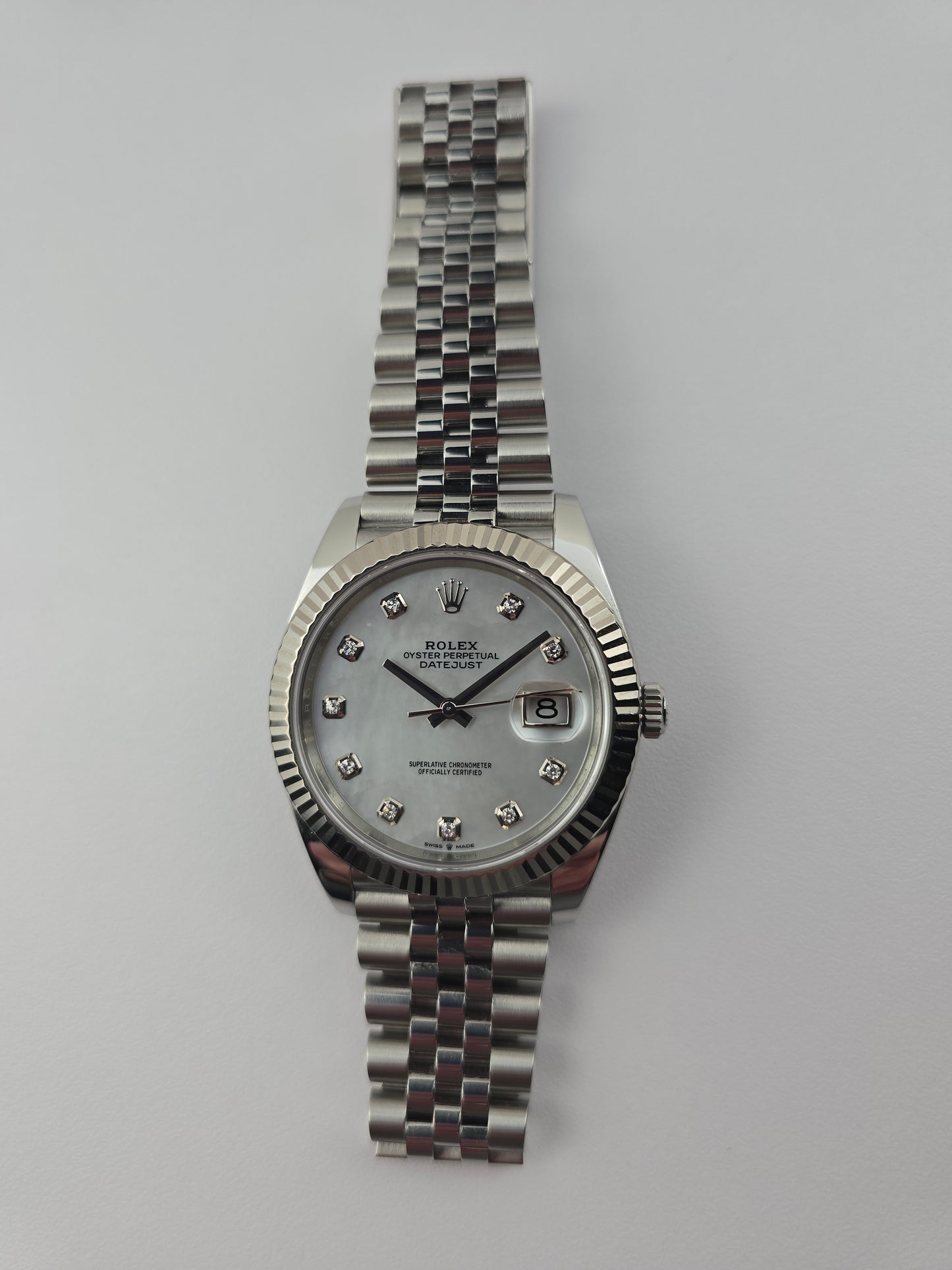 Rolex Datejust 41 MM Watch Oystersteel and White Gold