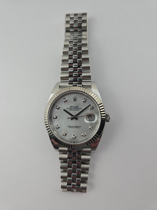 Rolex Datejust 41 MM Watch Oystersteel and White Gold