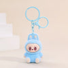 Labubu Flocking Keychain Labubu Pendant School Gift