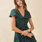 CD06011-Fit and Flare Oversized Scalloped Collar Dress